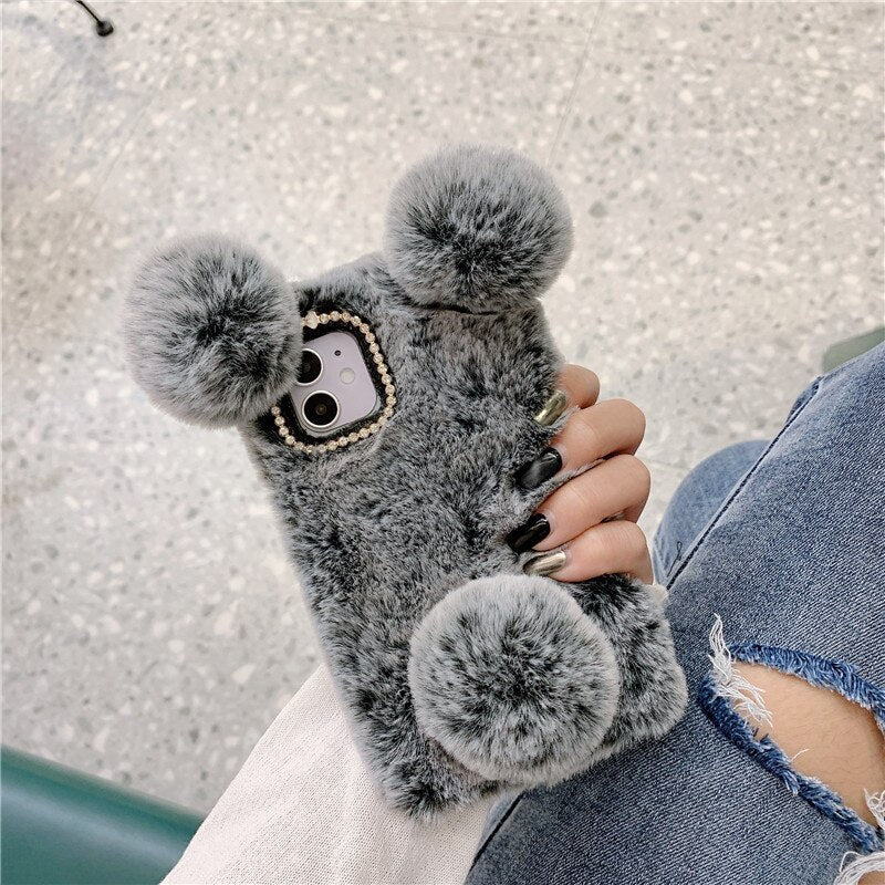 Funda de peluche mullida para Xiaomi