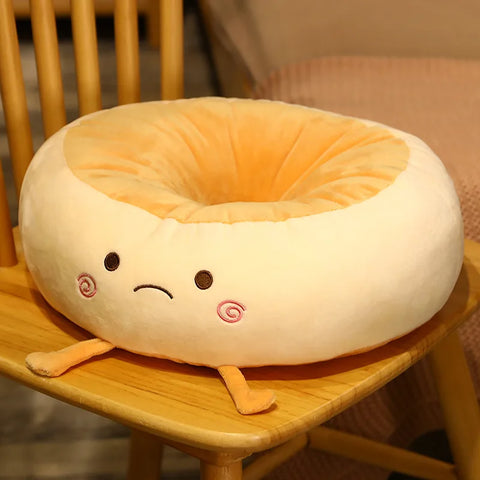 Almohada de peluche con forma de donut kawaii