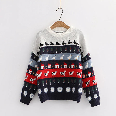 Vintage Kawaii Oversize Pullover