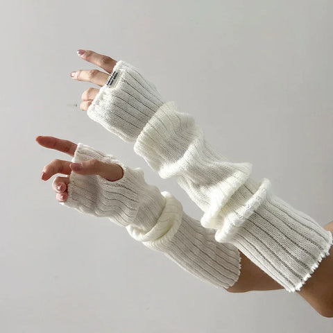 Y2K Gestrickte Armstulpen 