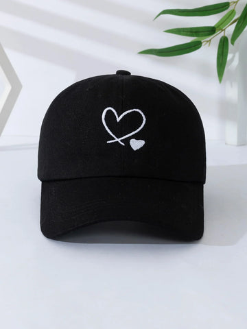 Bonita gorra de béisbol con forma de corazón 