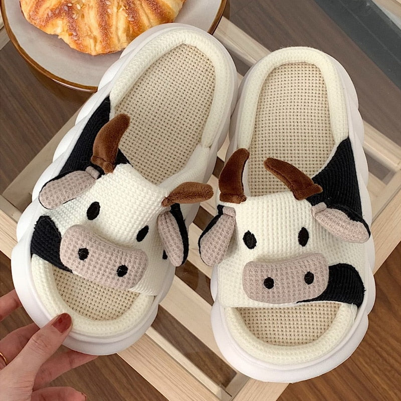 Zapatillas de plataforma con diseño de animales kawaii