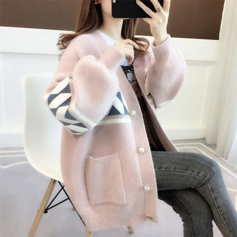 Fleece Korean Cardigan