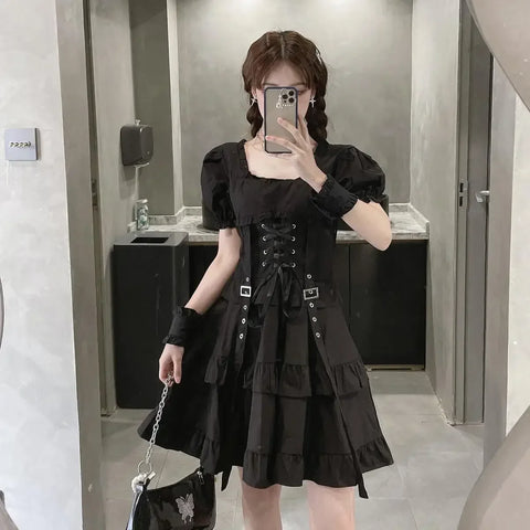 Harajuku Goth Lolita Minikleid