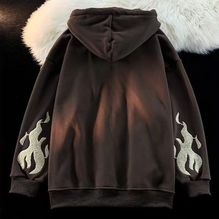 Embroidered Gothic Hoodie