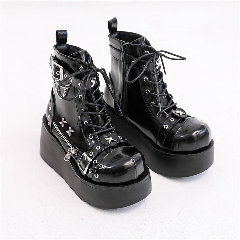 Gothic Plateau Stiefeletten