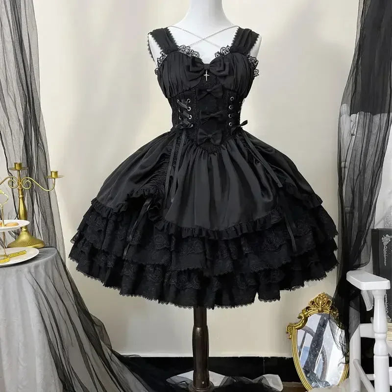 Japanisches viktorianisches Gothic-Lolita-Kleid