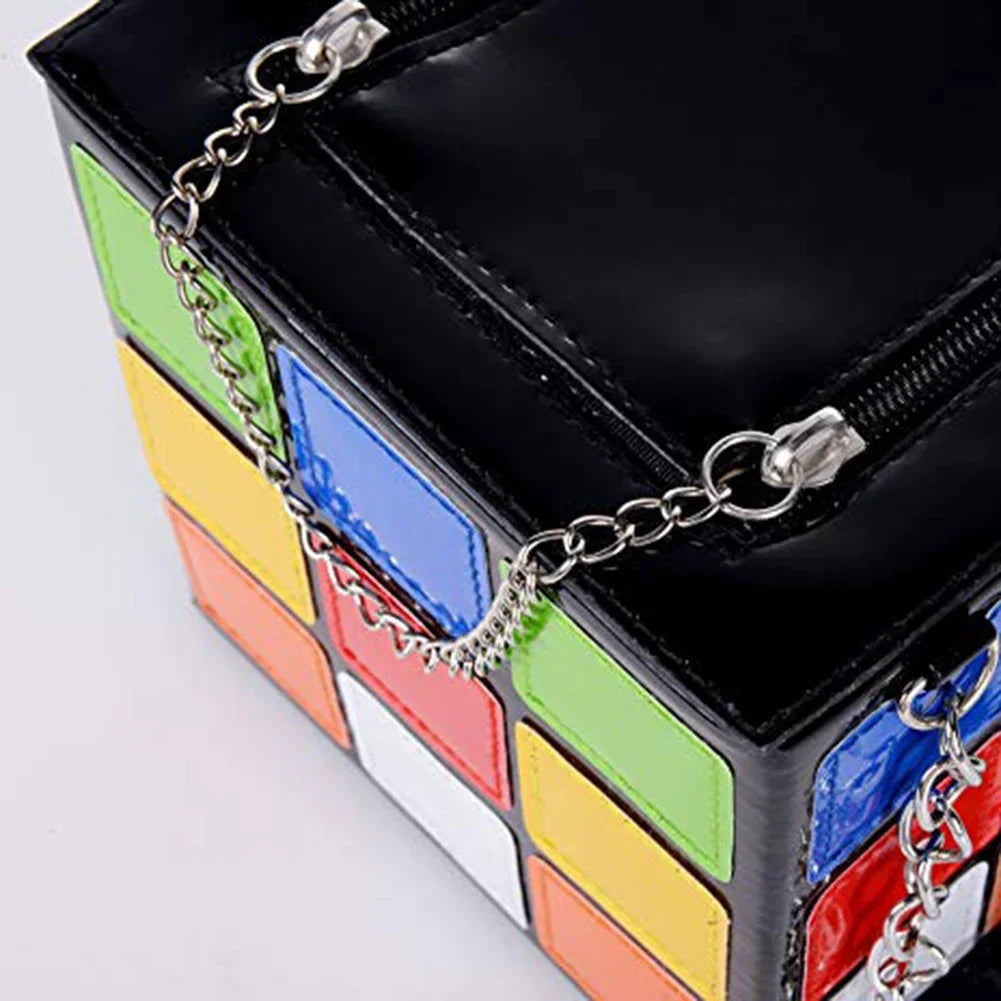 Bolso estilo cubo de Rubik