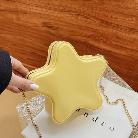 Lindo bolso de hombro con forma de estrella de estilo japonés