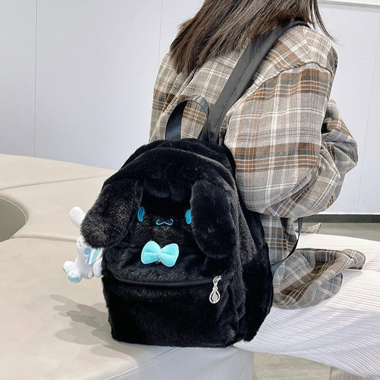 Mochila escolar de peluche kawaii