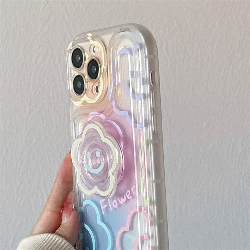 Funda transparente para iPhone de Kawaii