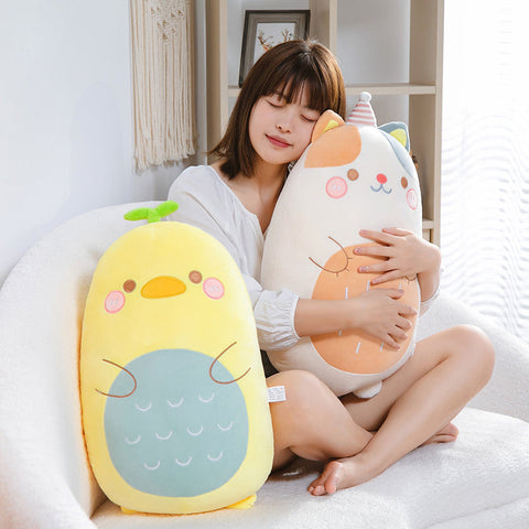 Almohada de peluche de animales kawaii