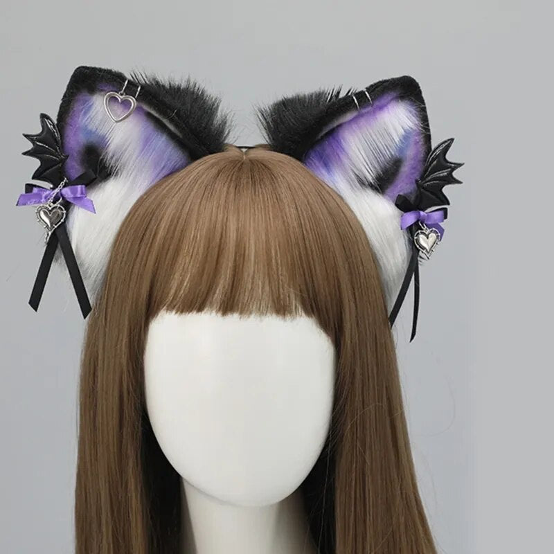 Diadema de cosplay de anime gótico