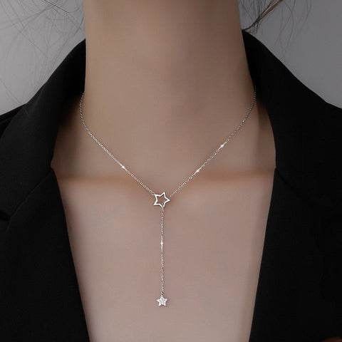 Collar de estrellas de circonitas