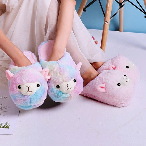 Cute Alpaca Slippers