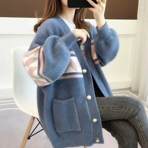 Fleece Korean Cardigan