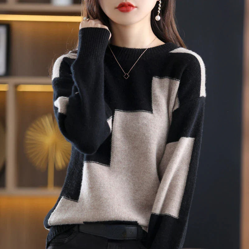 Koreanischer Modeästhetischer Pullover