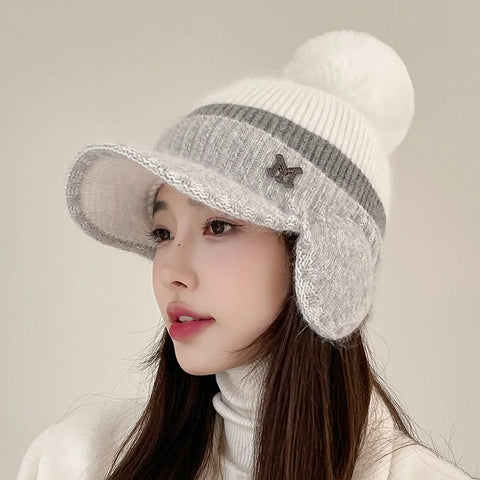 Gorro coreano cálido de invierno