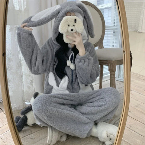 Süßer Hasen-Kigurumi-Pyjama 