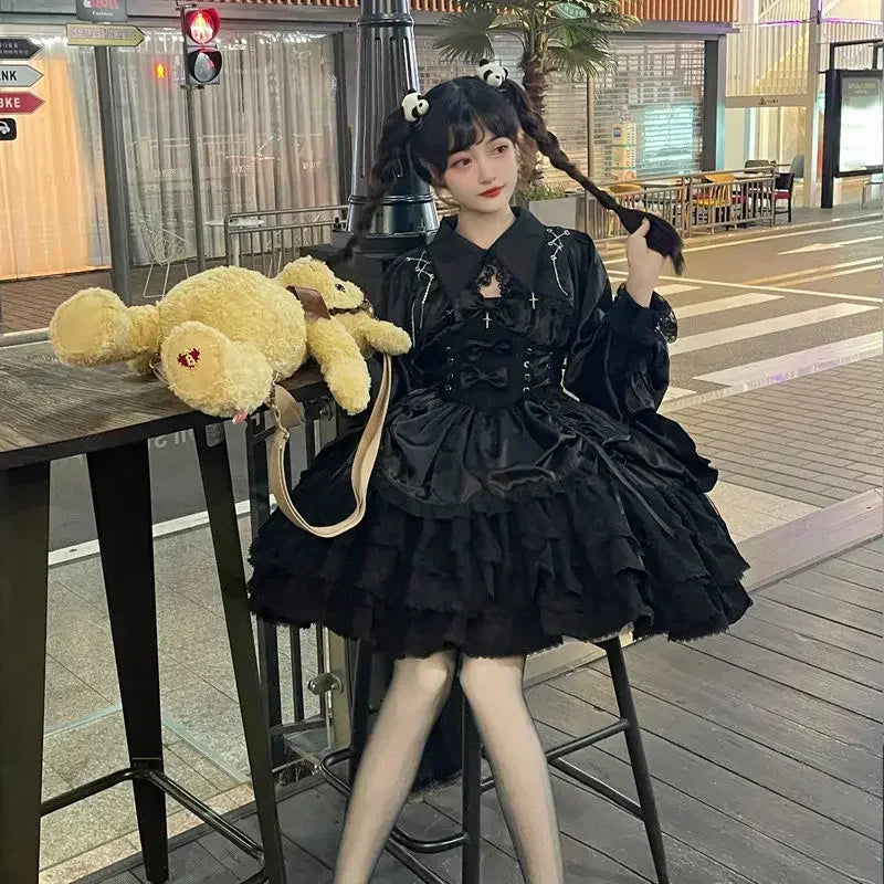 Japanisches viktorianisches Gothic-Lolita-Kleid