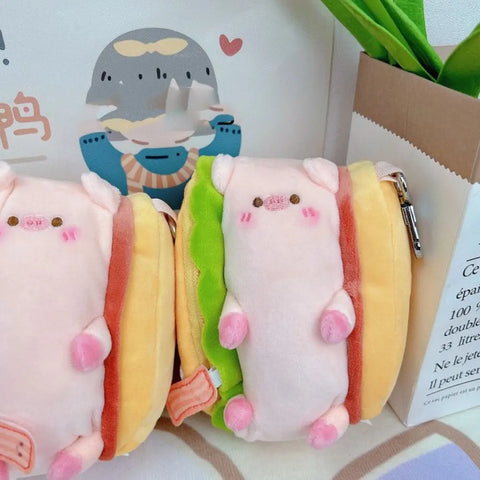 Estuche para lápices de cerdo kawaii