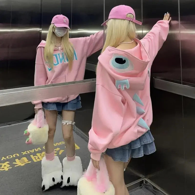 Sudadera con capucha de dinosaurio kawaii