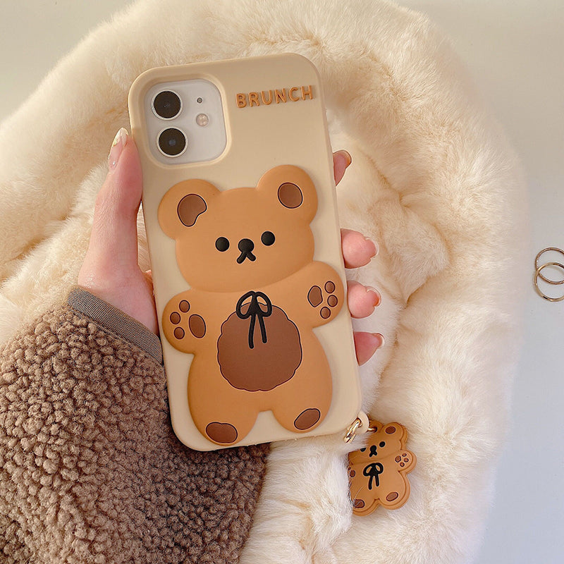 Cute 3D Bear Case for iPhone