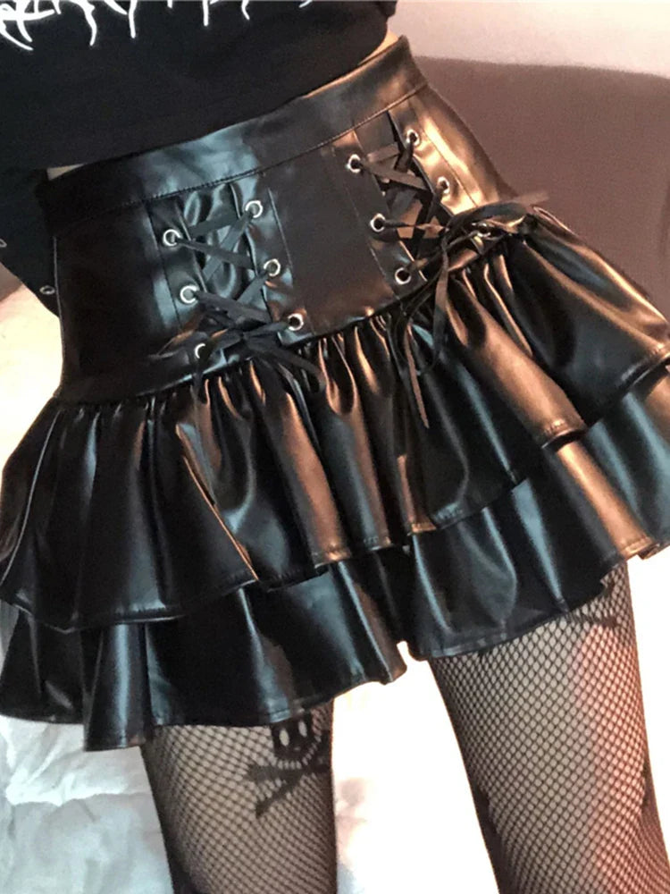 Dark Mall Goth Mini Skirt