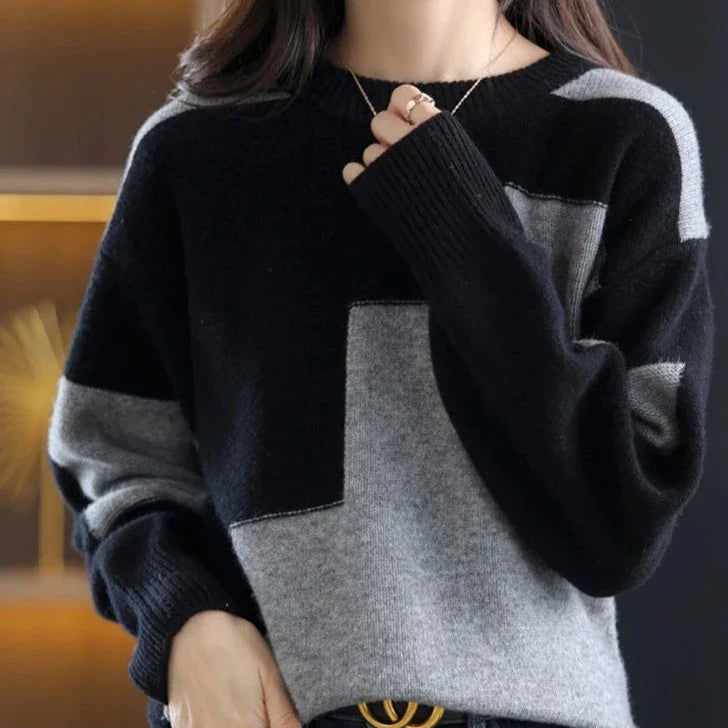 Koreanischer Modeästhetischer Pullover