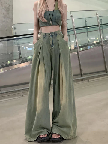 Grunge High Waist Baggy Jeans