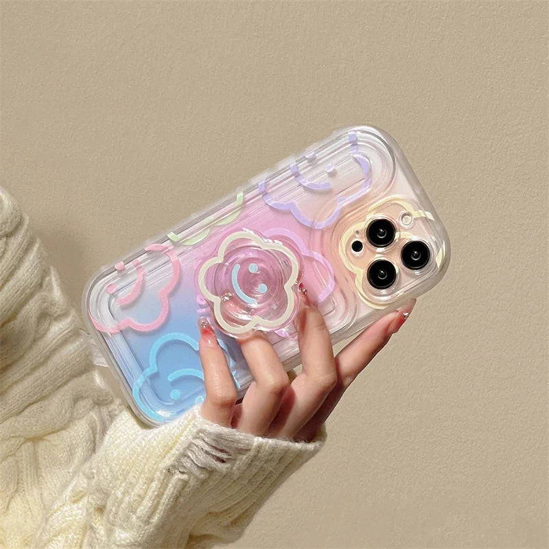 Funda transparente para iPhone de Kawaii