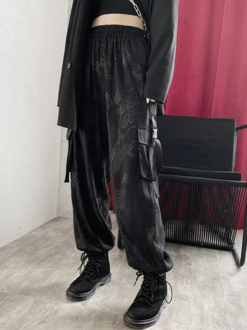 Pantalones de estilo gótico alternativo de estilo harajuku