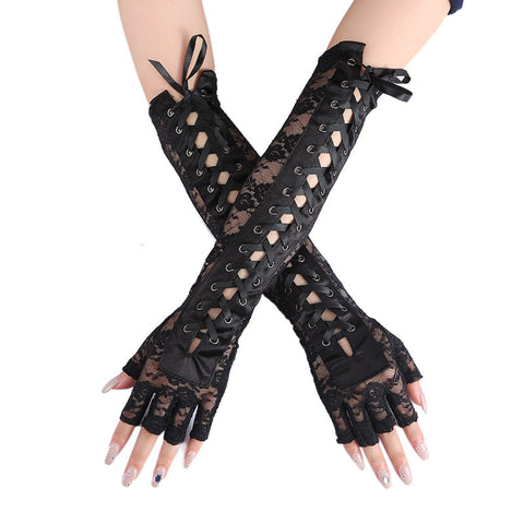 Gothic Halbfinger Armstulpen