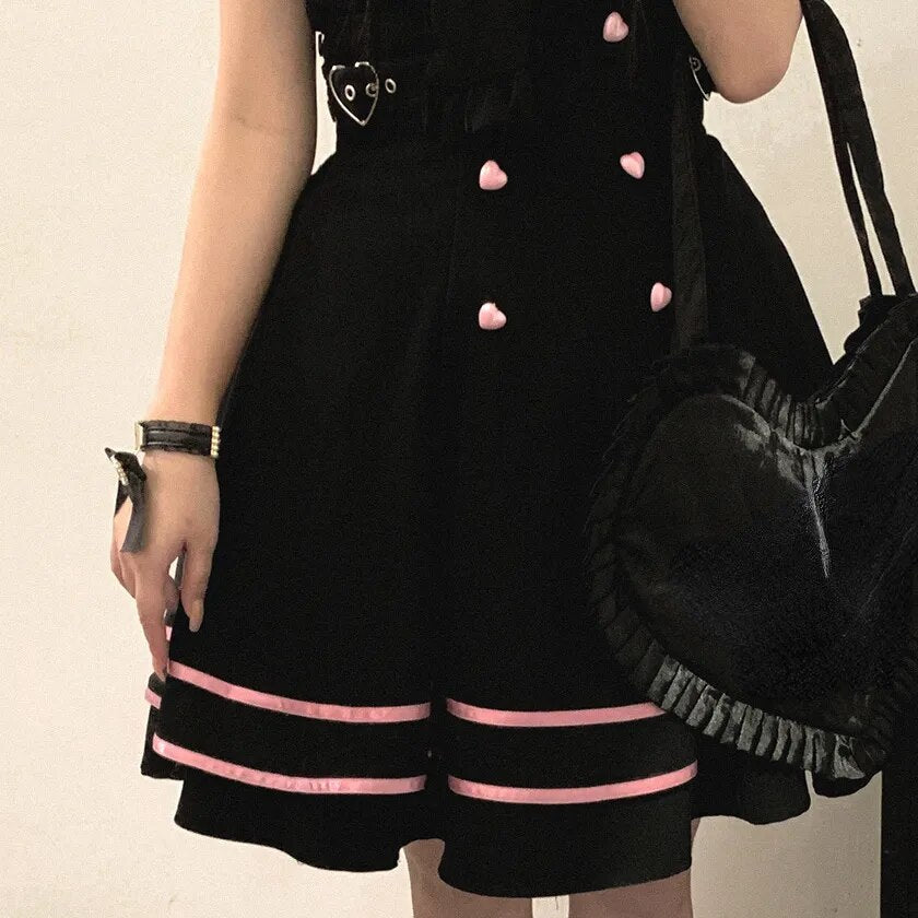 Vestido vintage estilo harajuku kawaii