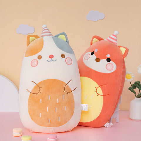 Almohada de peluche de animales kawaii