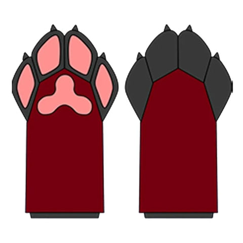 Furry Paw Cosplay Handschuhe