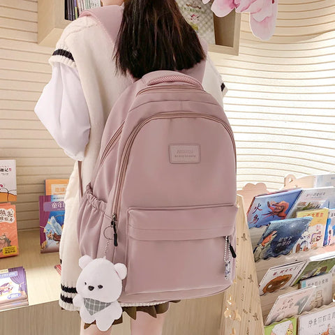 Cute Waterproof College Backpack