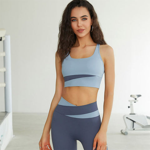 Nahtloses Damen-Fitness- und Yoga-Set