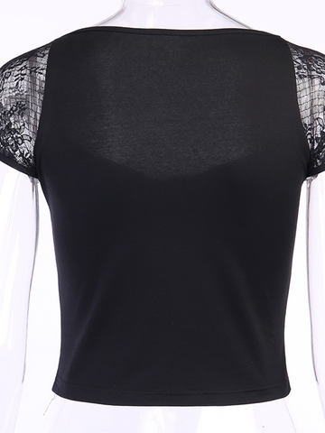 Dark Gothic Lace Top