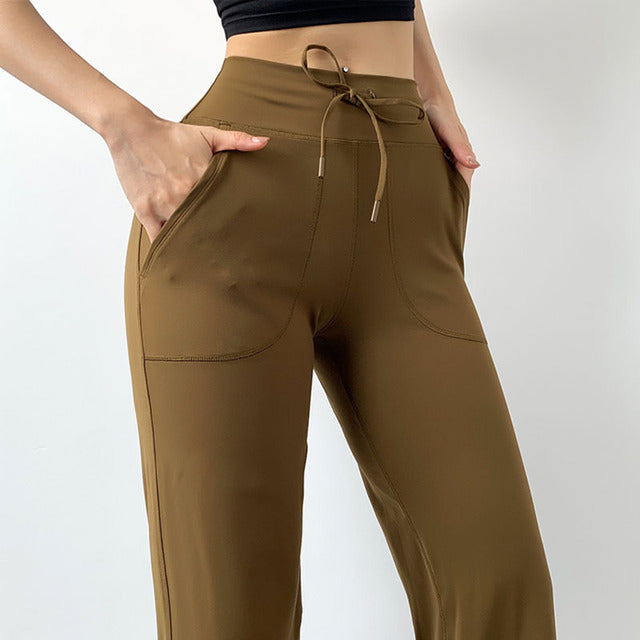 Pantalones anchos deportivos y de fitness para mujer