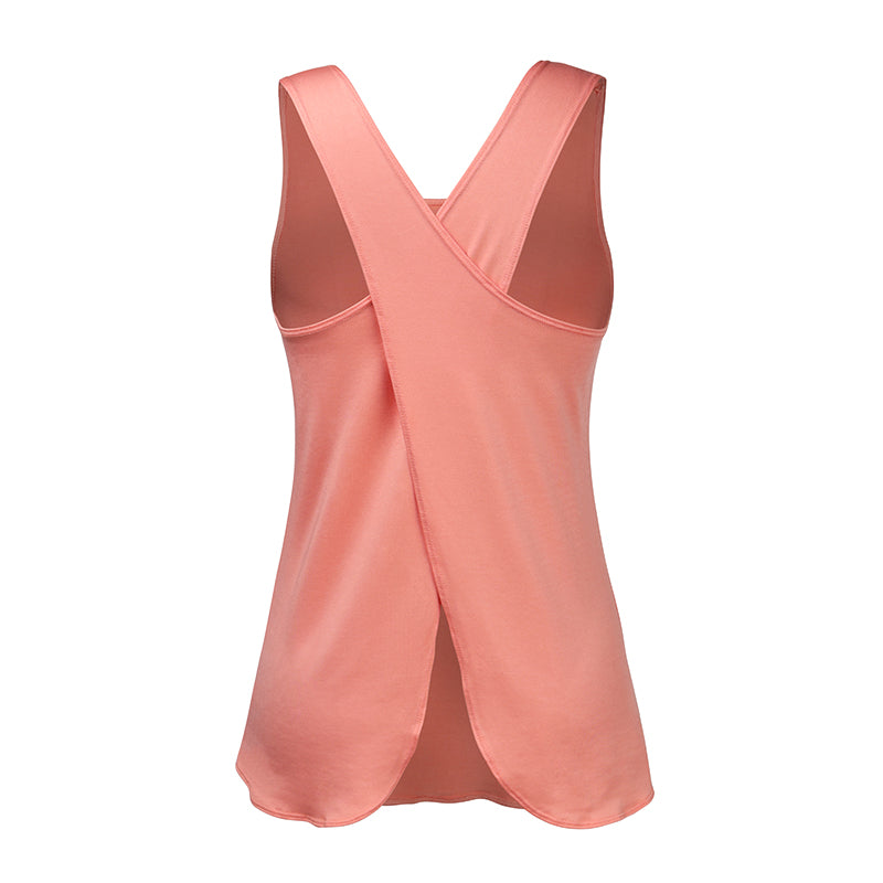 Cross Back Sleeveless Women’s Fitness Top