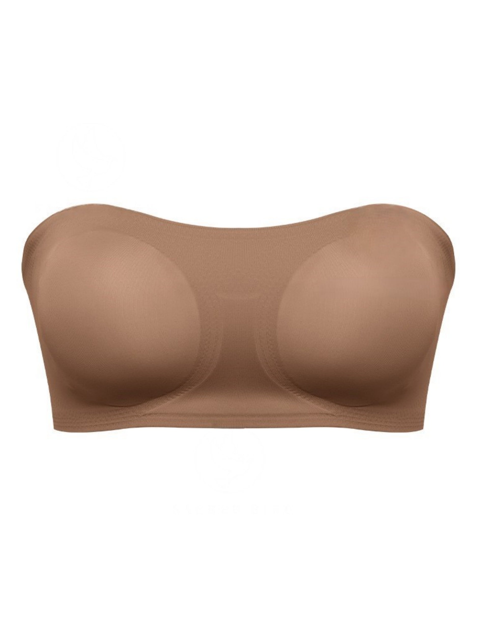 Sujetador bandeau informal con botones laterales sencillos sin costuras para mujer Perú