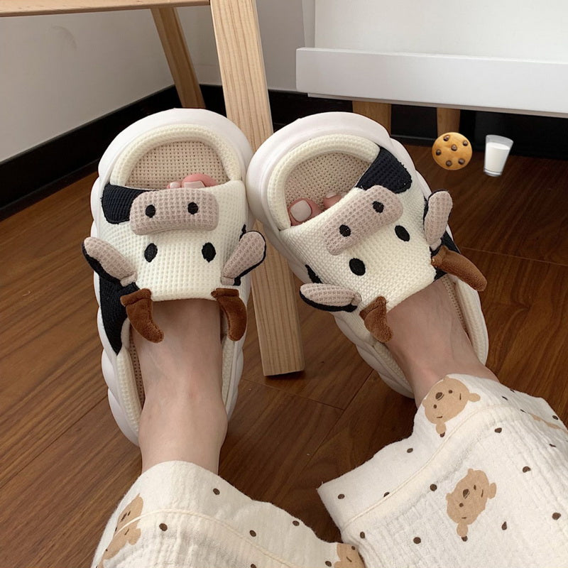 Zapatillas de plataforma con diseño de animales kawaii