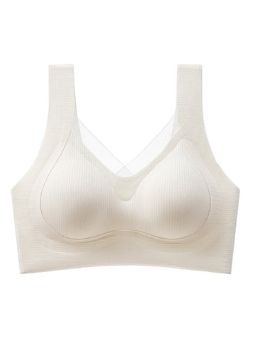 Push-Up Gathered Adjustable Improved Posture Backless Seamless Bra