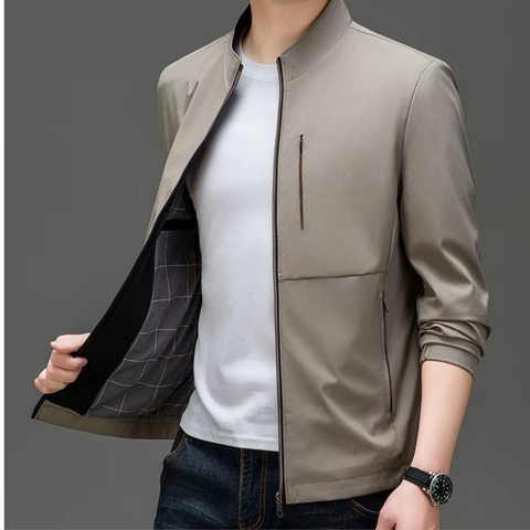 Caleb - Men's Mandarin Collar Jacket