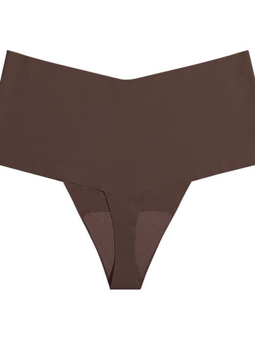 Non-marking High-Waisted Thong Panties