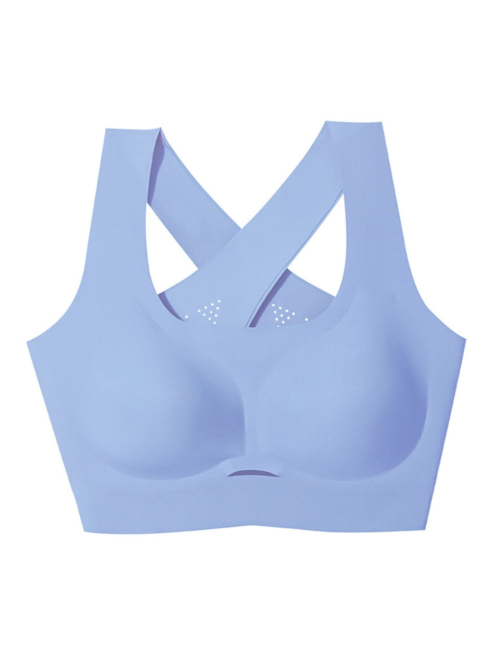 Vest-style Seamless Back Hollow Wireless Sports Bra