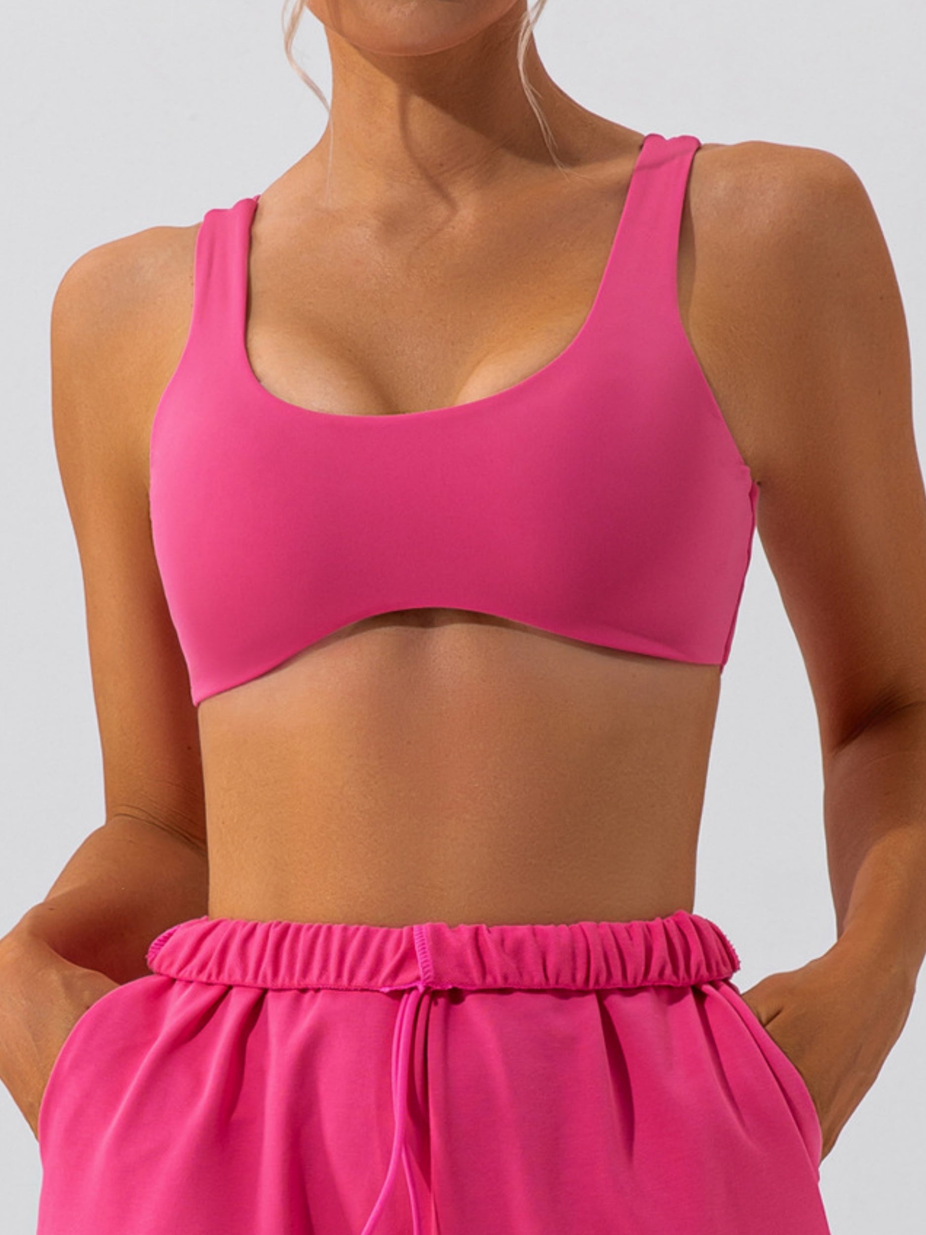 Sexy Low Support Push Up Sports Bra