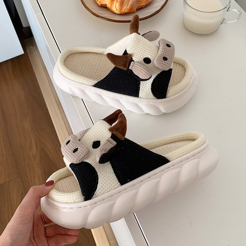 Zapatillas de plataforma con diseño de animales kawaii