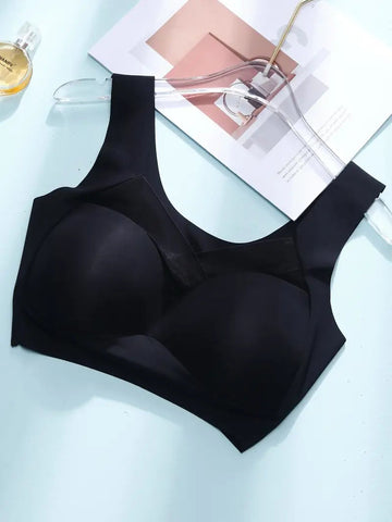 Nahtloser, glatter, bequemer bügelloser Mesh-BH für Damen